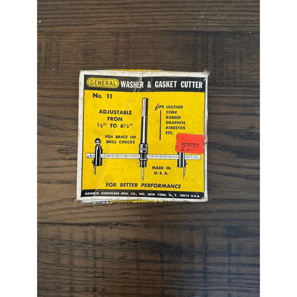 Vintage General No. 11 Washer & Gasket Cutter – Made in USA - in box - Picture 4 of 9